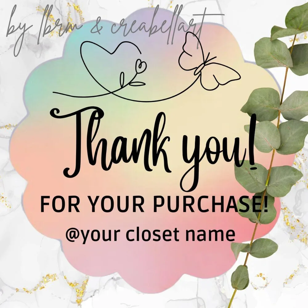 100 Thank You Stickers 2.5